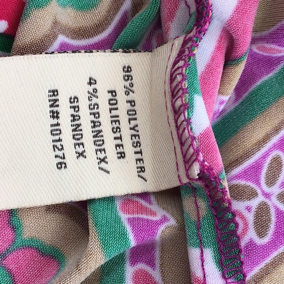 ECI Pink & Lilac Paisley Dress NWT Lord & Taylor 8 - Picture 13 of 14